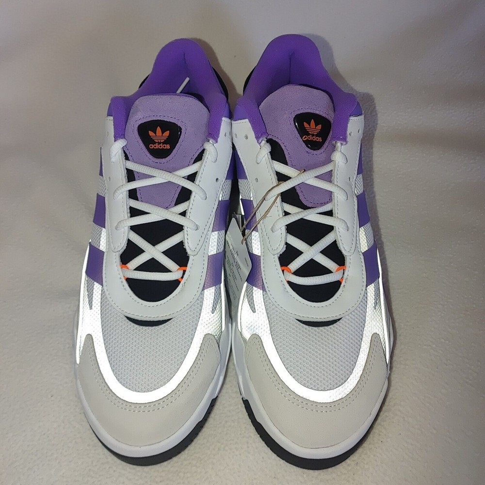Adidas Niteball 2.0 White Purple Rush Men's Size 12 GX0775 New - Picture 3 of 7